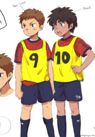 เตะบอลกัน [kedamono (Tori Harami)] Saikin Jii o Oboeta Soccer Shonen no Manga (2)
