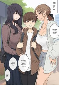 ผมถูกโอเน่ซังสองคนจู่โจม [Wakamatsu] Megumi-tai choshin onesan-tachi ni ryosoku kara puresu sa rete nige rarenai sekkusu